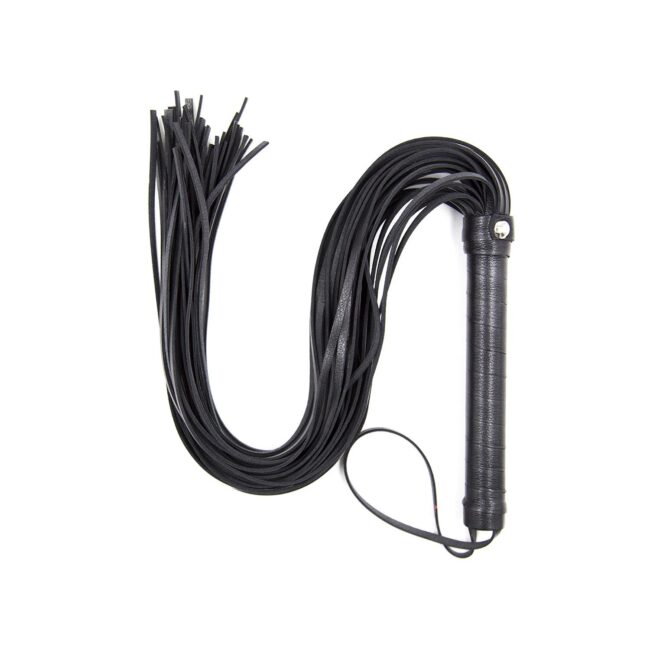 Fantezi Deri Kırbac Siyah