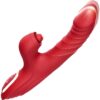 Hareketli Uyarıcılı Rabbit Vibratör Kırmızı