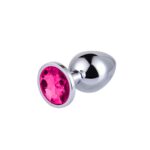 Metal Elmas Taşlı Anal Plug Rose Büyük Boy