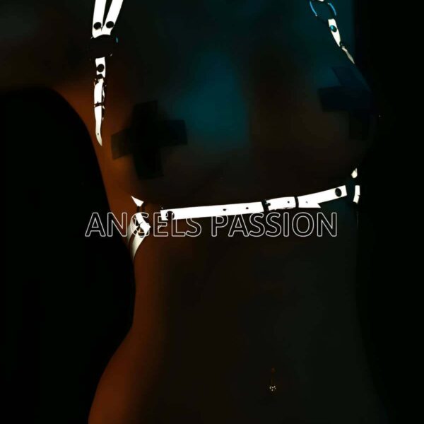 Beyaz Reflektörlü İnce Yelek Harness - APFT194