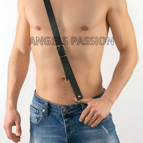 Çapraz Erkek Deri Pantolon Harness - Çapraz Bağlanan Deri Erkek Harness - APFTM30