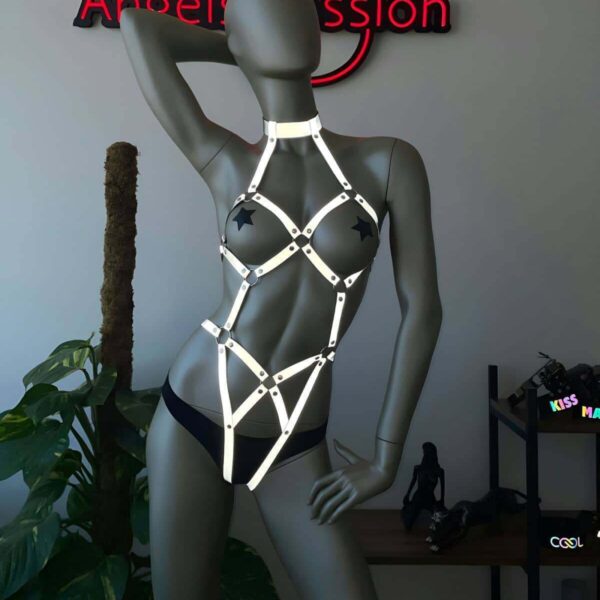 Dansçı Aksesuarları Reflektörlü Body Harness - APFT514