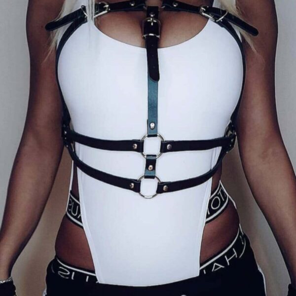 Deri Göğüs Üzeri Fantezi Harness - APFT728