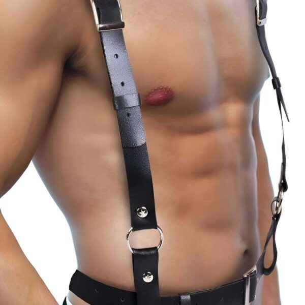 Deri Harness Aksesuar, Şık Erkek Harness - APFTM168