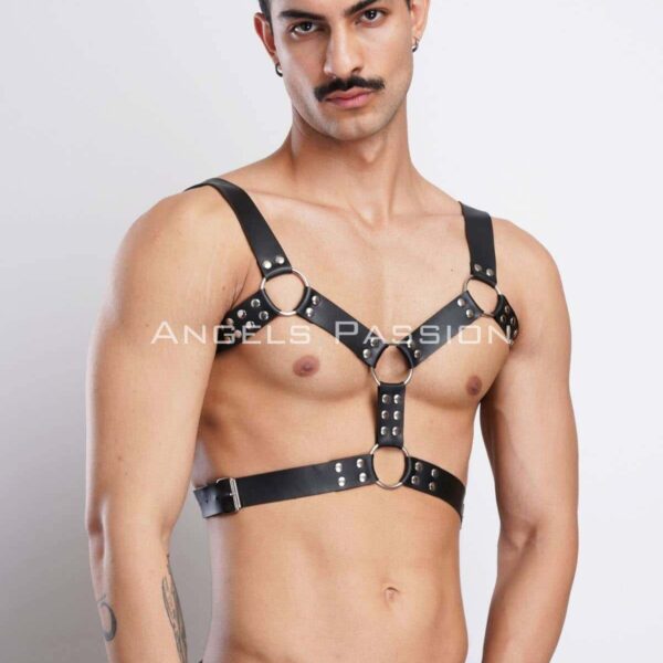 Erkek Deri Göğüs Harness, Erkek Parti Akseuar, Partywear - APFTM78