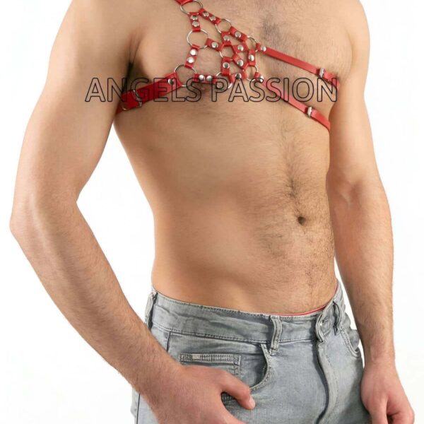 Erkek Deri Omuz Harness, Tek Omuz Harness - APFTM14