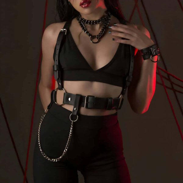 Fantazi Deri Omuzdan Askılı Harness - APFT1266