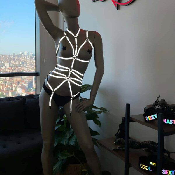 Karanlıkta Parlayan Fantazi Giyim Harness - APFT262