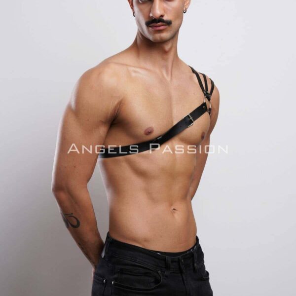 Omuzu Detaylı Şık Erkek Omuz Harness - Erkek Göğüs Harness - APFTM45