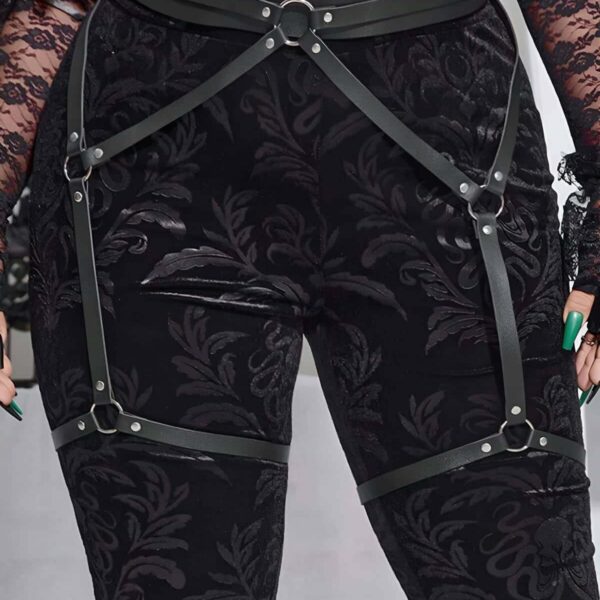 Seksi Deri Jartiyer Harness - APFT956
