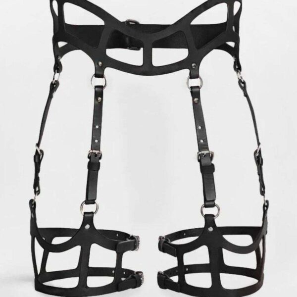 Seksi Deri Jartiyer Harness, Gotik Jartiyer - APFT1158