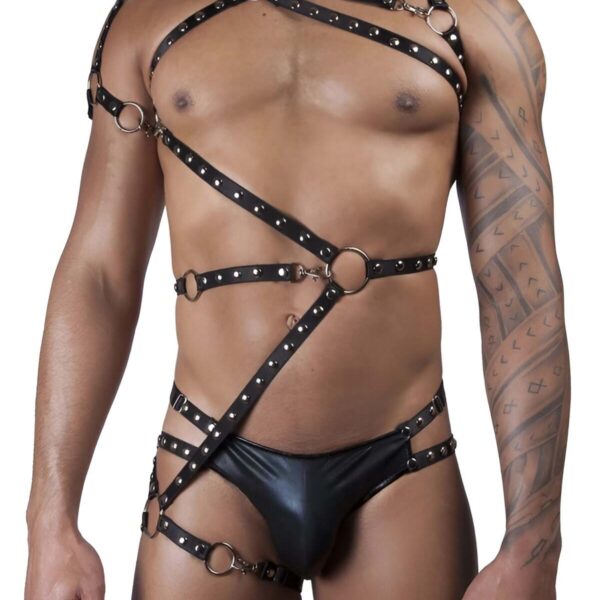 Seksi Erkek Fantazi Giyim Lastik Harness - APFTM65