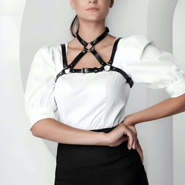 Şık Crop Yaka Harness, Giysi Üzeri Tamamlayıcı Yaka Aksesuar - APFT1290