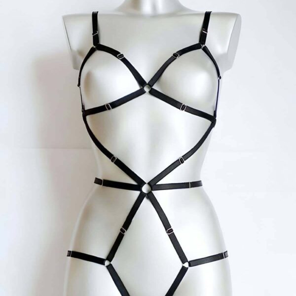 Vücudu Seksi Gösteren Lastik Harness - APFT371