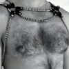 Zincirli Erkek Fantezi Giyim, Seksi Erkek Deri Fantezi Giyim - APFTM100