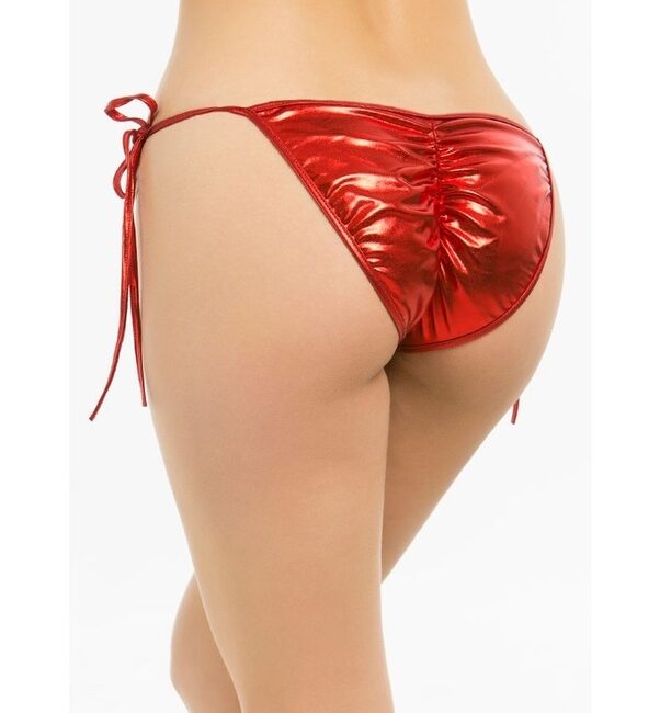 Tegan Büyük Beden Fantazi Aşk Kırmızısı Seksi Yandan Bağlamalı String - Külot TG270032-B