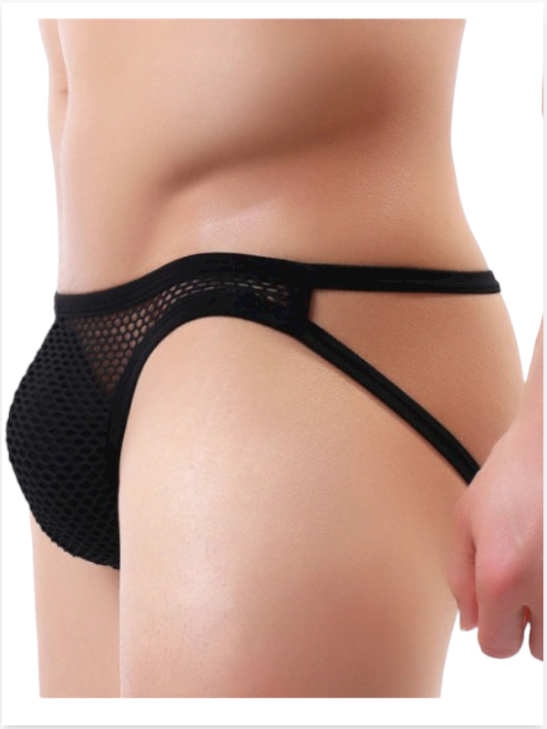 Tegan Fantezi Arkası Açık Seksi File Erkek Kilot ( PEDSİZ ) TG2710130 - Görsel 2