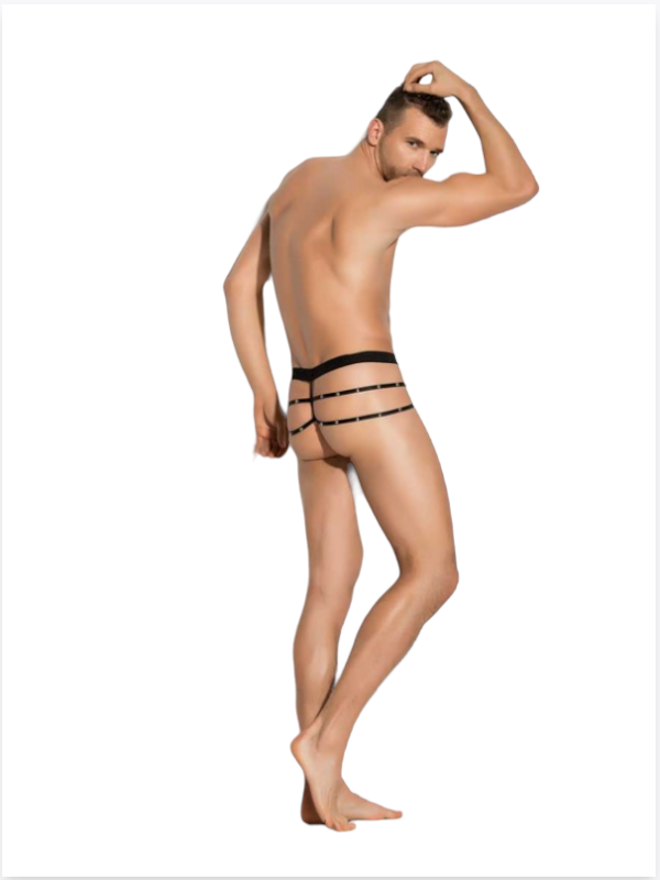 Tegan Fantezi  Erkek Aşk Kırmızısı Seksi Metalli Tanga - String TG274598 - Görsel 2