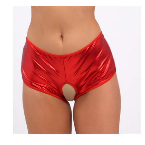 Tegan Fantezi Kırmızı Özel Bölgeleri Açık Parlak Külot TG270048