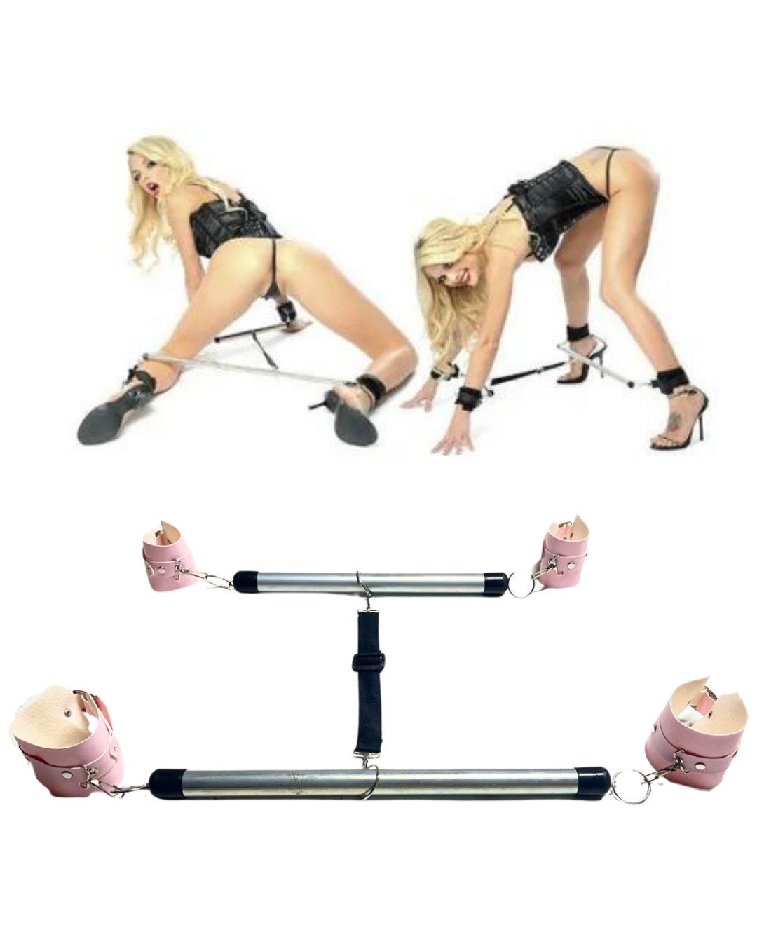 Tegan Fantezi Pembe Deri Seksi Borulu Yatak Kelepçesi TG275383