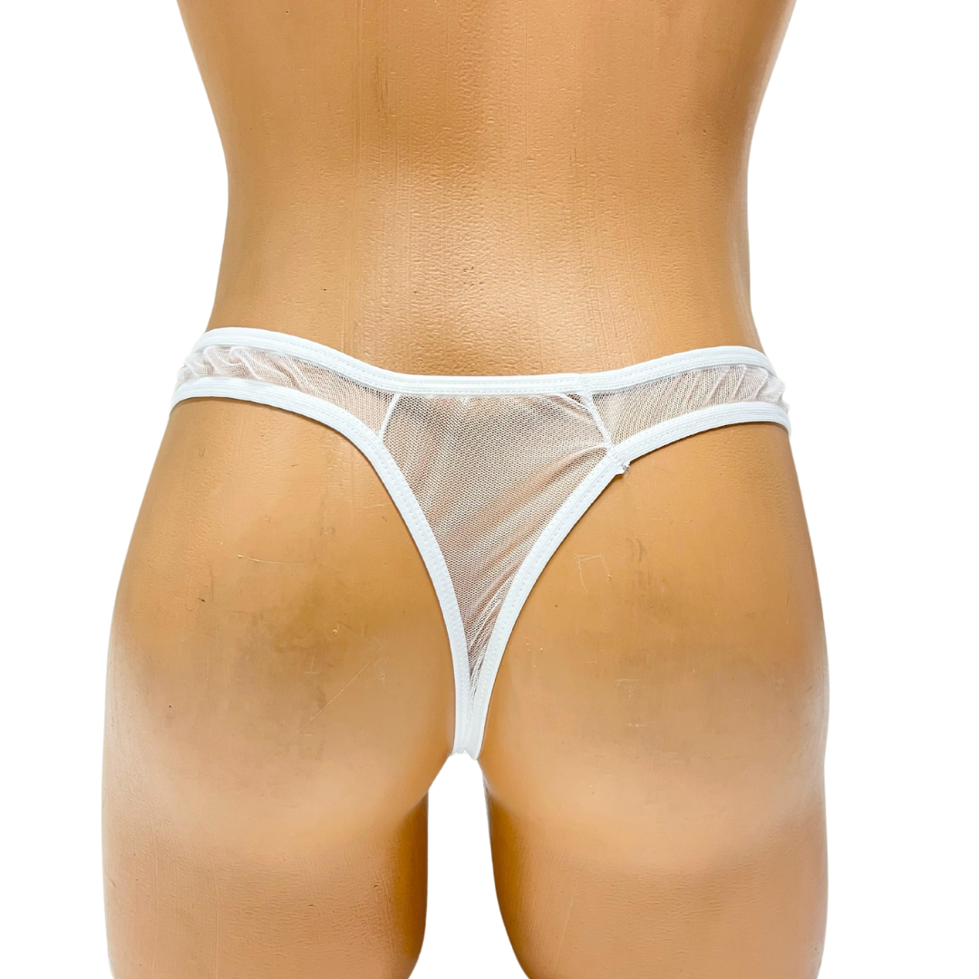 Tegan Fantezi Seksi Beyaz Transparan Erkek İç Çamaşırı TG274584 - Görsel 3