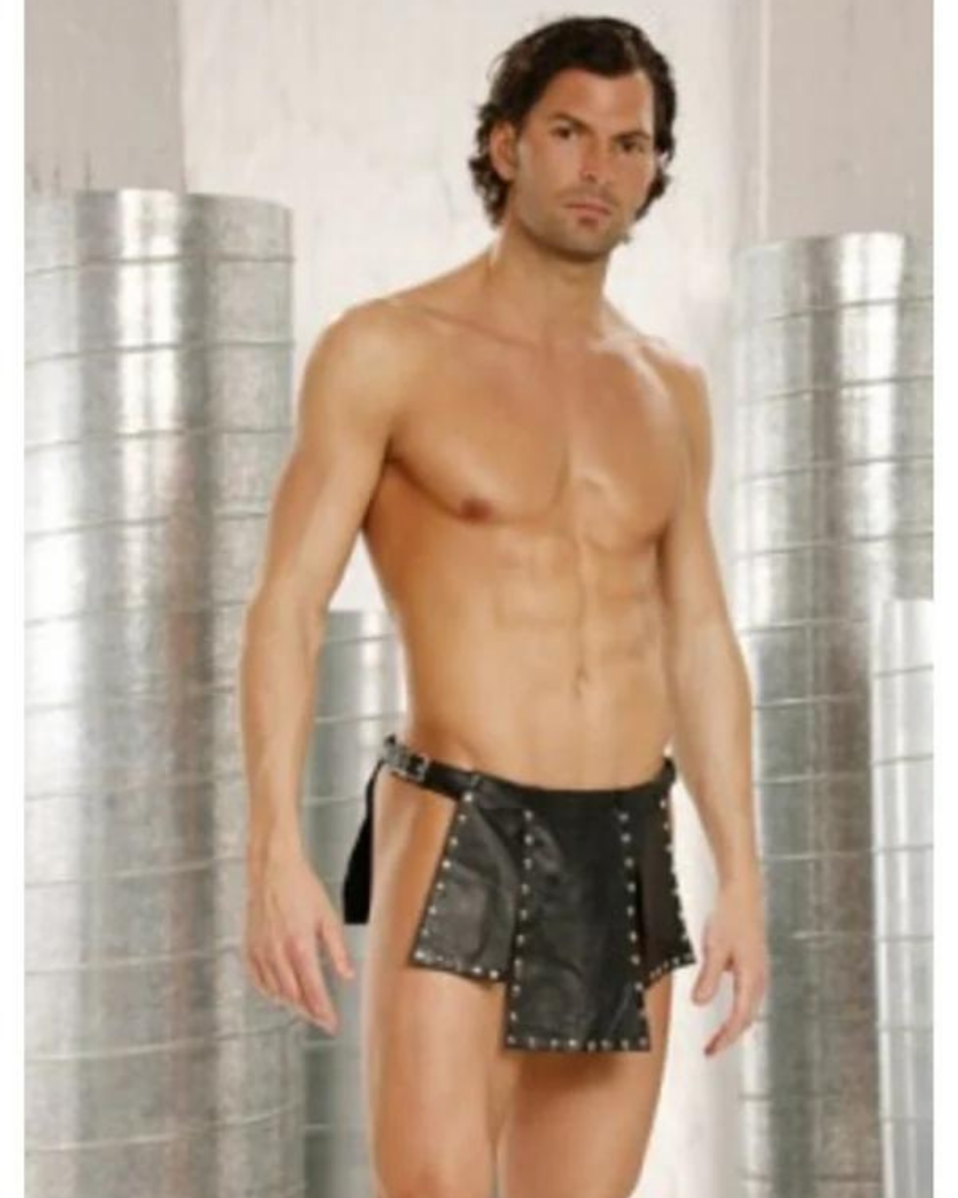 Tegan Fantezi Seksi Deri Erkek Gladyatör Kostümü TG275374 - Görsel 3