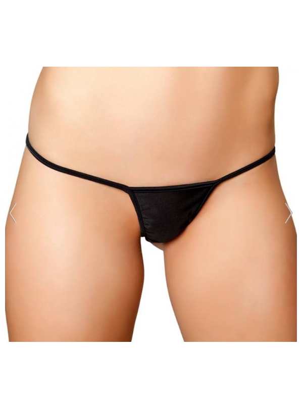 Tegan Fantezi Siyah Lame String Tanga TG271288