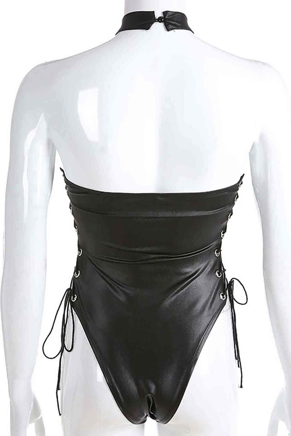 Tegan Fantezi Yanları Kuş Gözlü Yandan Bağlamalı  Seksi Babydol TG275426 - Görsel 3