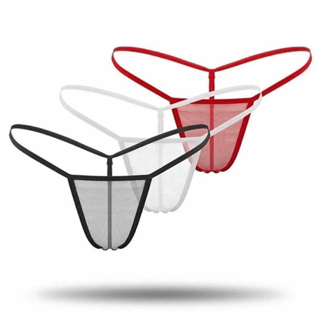 Tegan Kadın 3'lü Transparan Tül String TG271304