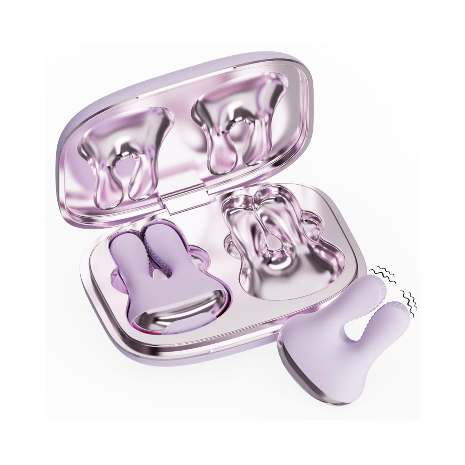 S-Hande Rabbit Pods Titreşimli Göğüs Ucu Kıskacı Şarjlı