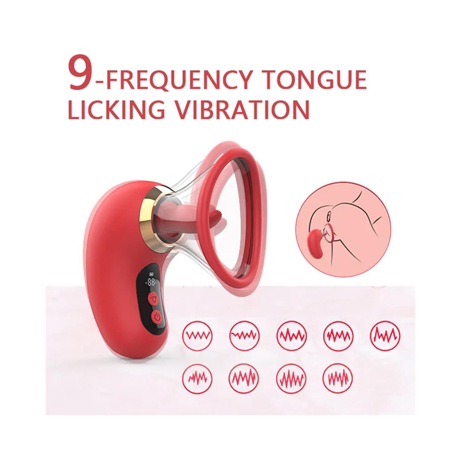 APP Kontrollü Emişli Ve Dilli Vibratör – Dijital Ekranlı, Sessiz, Su Geçirmez - Görsel 3