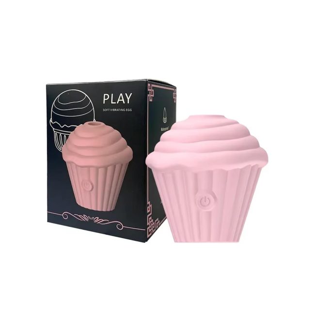 Cupcake Tasarımlı 5 Modlu Şarjlı Klitoral Uyarıcı Pembe