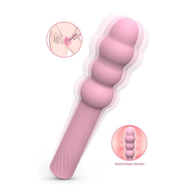 S-Hande East Pear Şarjlı 9 Modlu Gourd Shape Vibratör Pembe