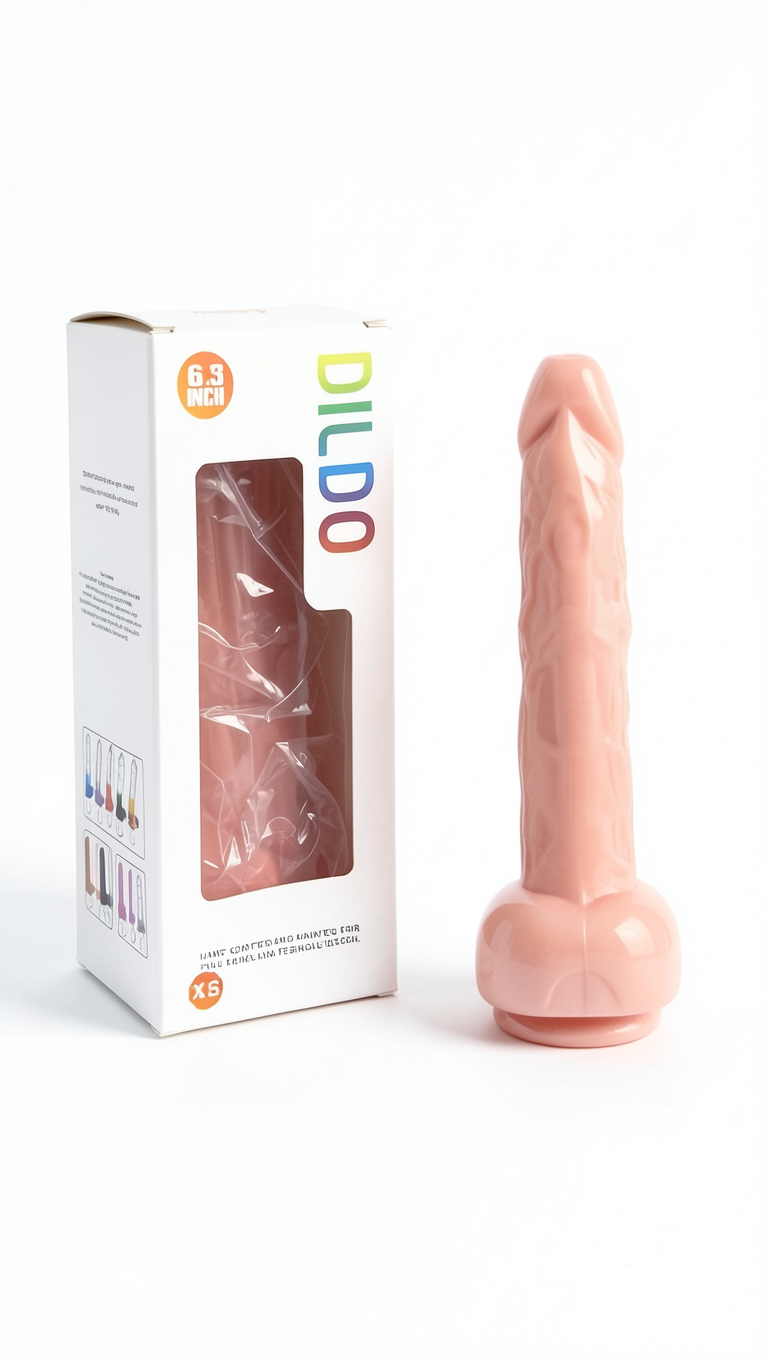 Pembe Tilki Vakum Tabanlı Ten Rengi Realistik Dildo 16cm - Görsel 2