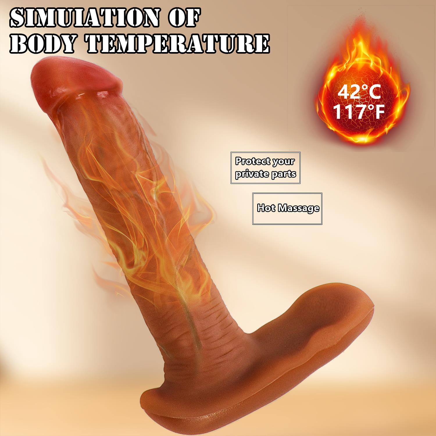 Phantom Kumandalı Hareketli Dildo - Görsel 4