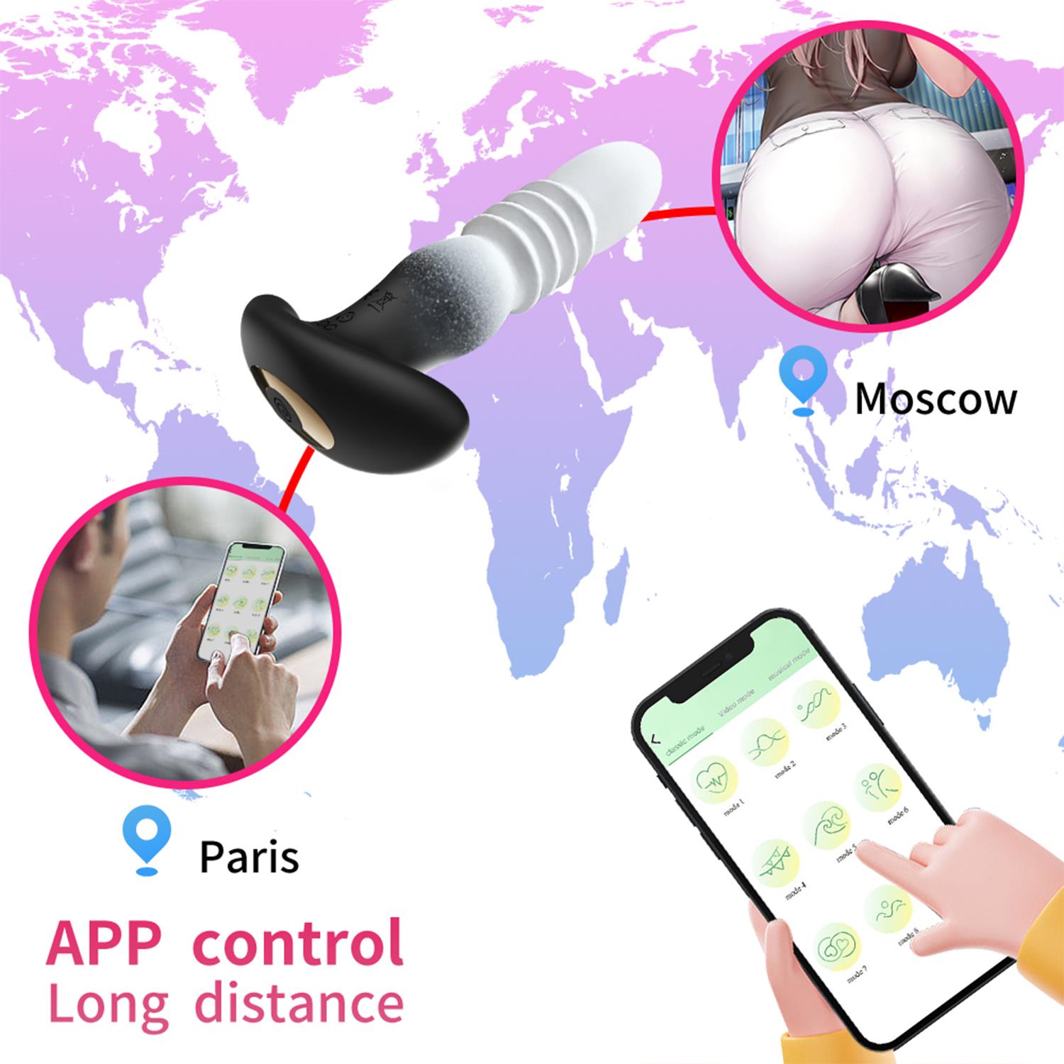 APP Kontrollü 9 Modlu Hareketli Vibratör - Görsel 4