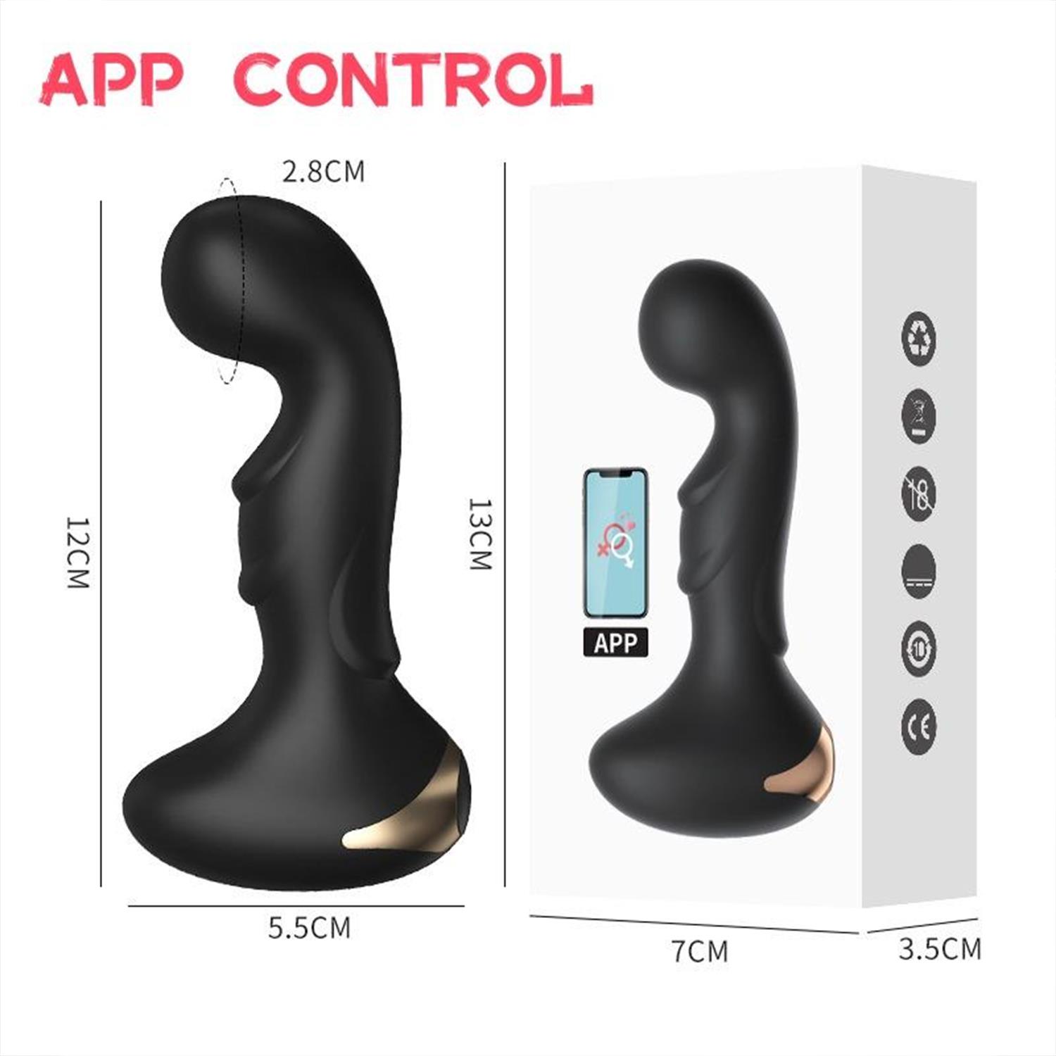 APP Kontrollü Vibratör Prostat Masaj Cihazı - Görsel 2