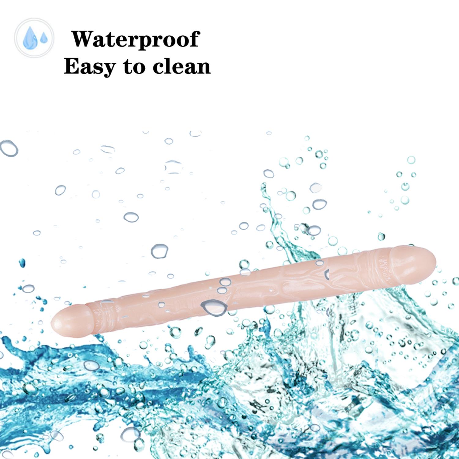 Çift Uçlu Realistik Dildo – 38 cm - Görsel 3