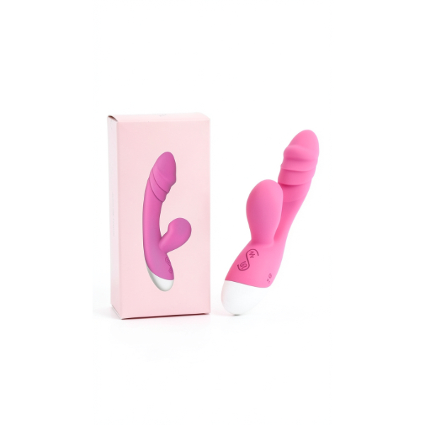Emişli Curved Rabbit Vibratör Pembe - Görsel 2
