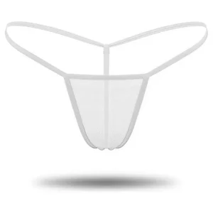 Beyaz Transparan Tül String Tanga TM0368 - Tegan