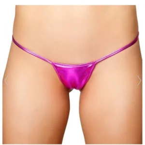 Büyük Beden Fantazi Pembe Lame Stirng - Tanga TG271287-B - Tegan