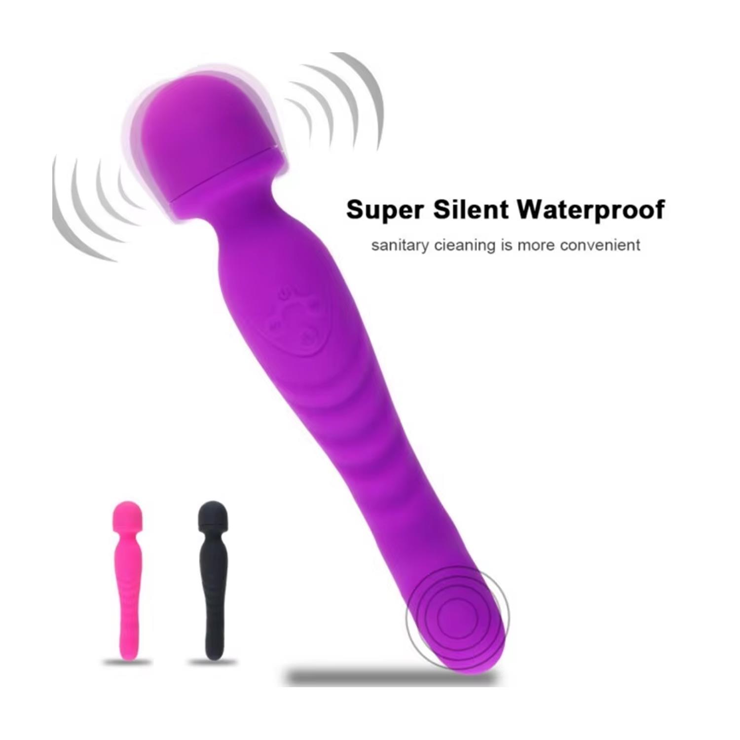 Çift Taraflı Wand Vibratör Mor - Görsel 3