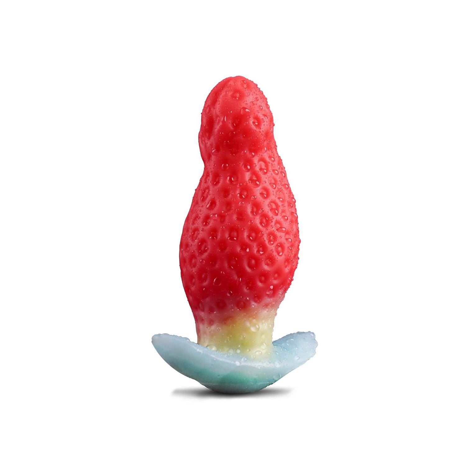Çilek Tasarımlı Silikon Anal Plug Büyük – Renkli, Eğlenceli ve Konforlu Deneyim