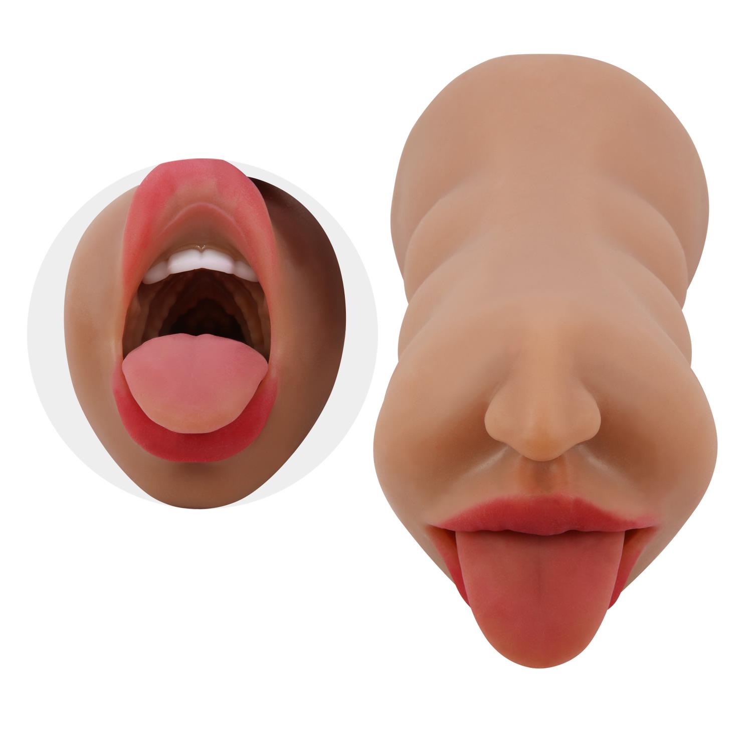 Crazy Bull Sarah Soft Skin Premium Çift Kanallı Mastürbatör 18 cm - Görsel 4