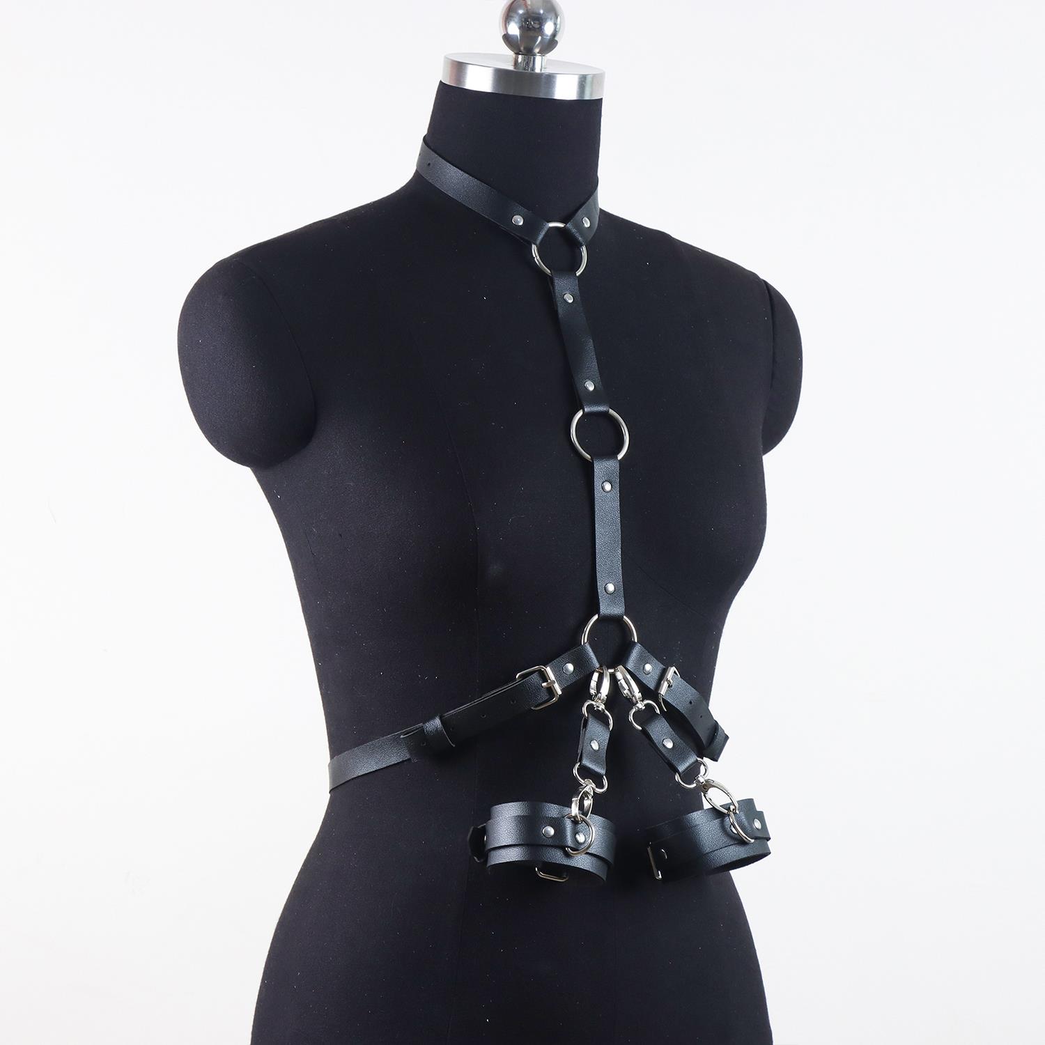 Çift Bileklikli Göğüs ve Bel Harness Seti - Görsel 4
