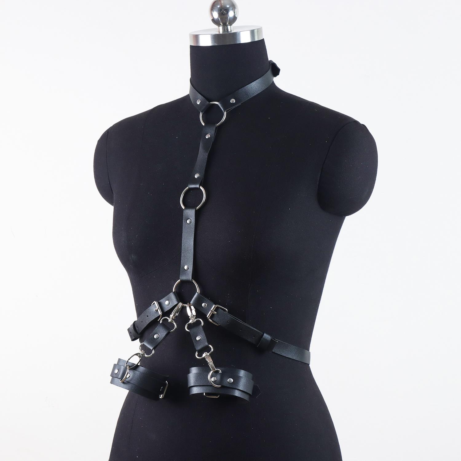 Çift Bileklikli Göğüs ve Bel Harness Seti - Görsel 5