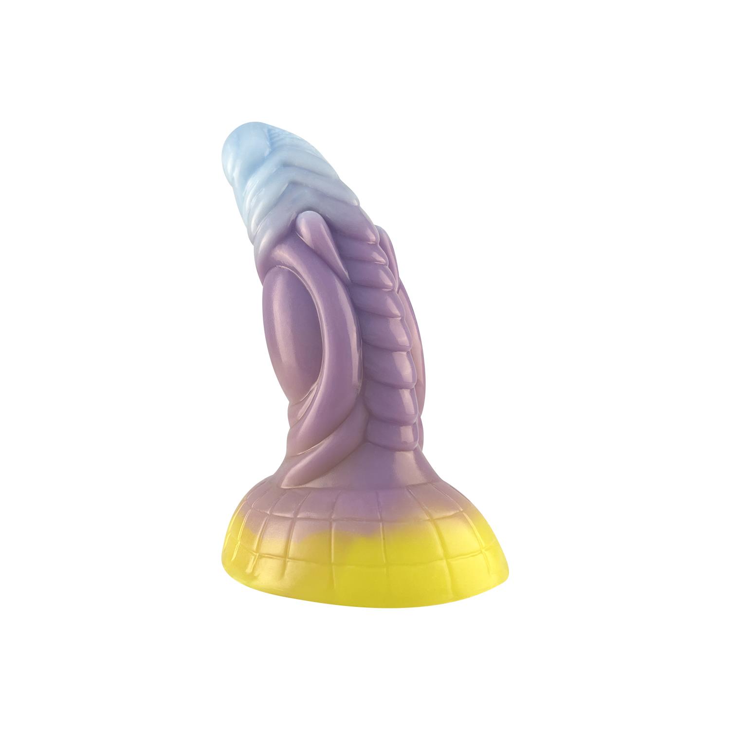 Fantastik Renkli Ejderha Dildo – Yumuşak Silikon, Ergonomik ve Gerçekçi Dokulu - Görsel 4