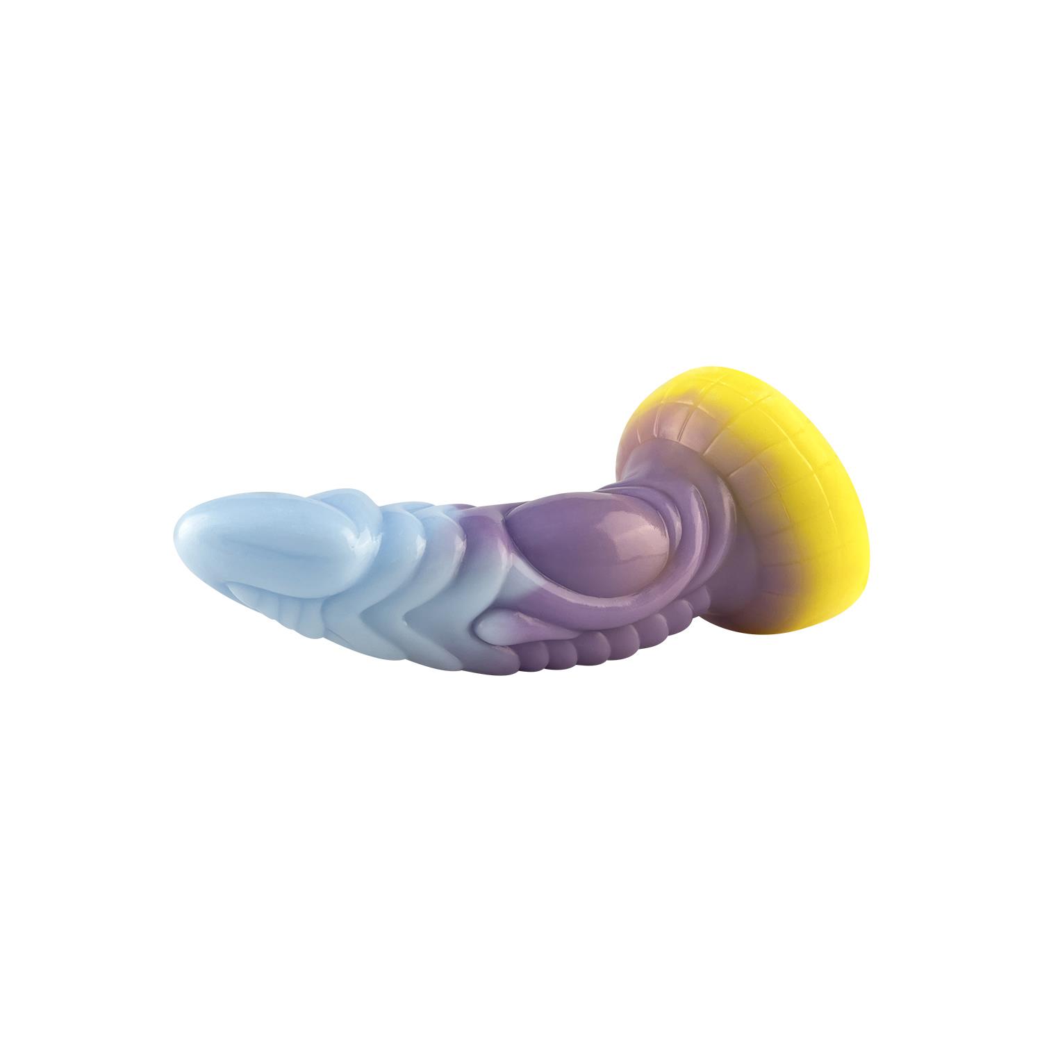 Fantastik Renkli Ejderha Dildo – Yumuşak Silikon, Ergonomik ve Gerçekçi Dokulu - Görsel 5