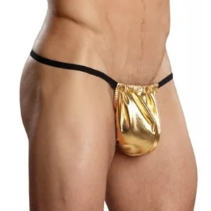 Fantazi Altın Sarısı Lame Erkek String-Tanga TG274574 - Tegan
