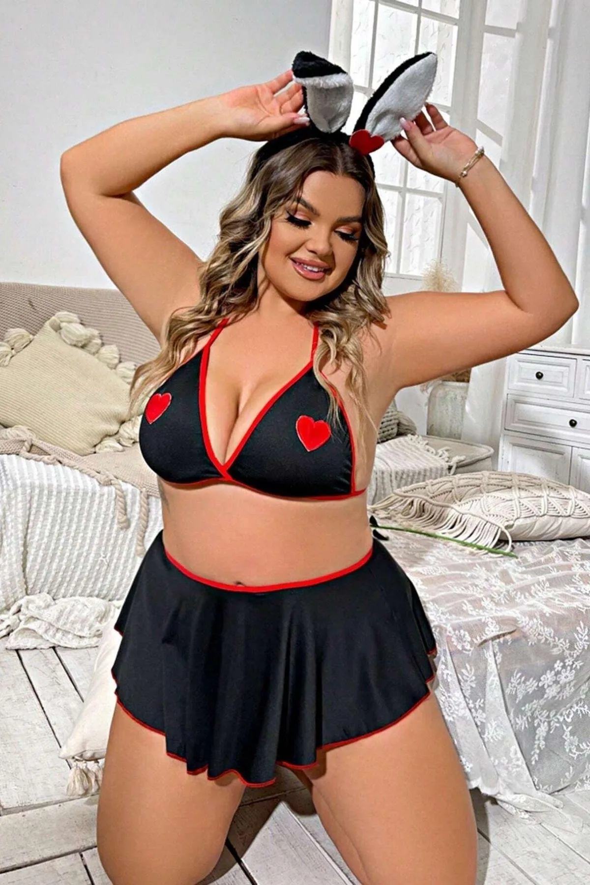 Fantazi Kalpli Mini Etekli Babydol Gecelik TG279234 - Tegan